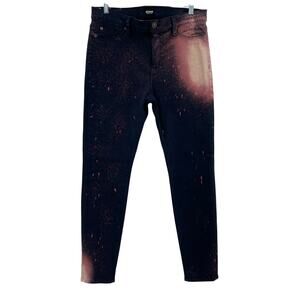 Hudson Women's Nico Super Skinny Midrise Jeans, Sz. 32 Artsy Cosmo Tie Dye Edgy